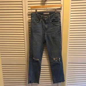 Levi’s High Rise Straight Women's Blue Jeans